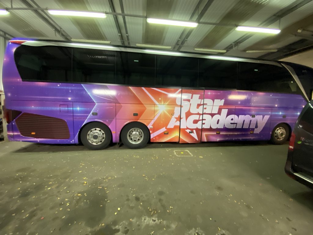 Bus starcademy Publicité sur tous supports